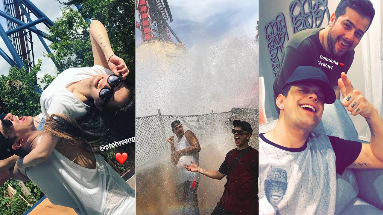 DANIEL, A MULHER, LUKAS E RAFA CURTINDO EM ORLANDO