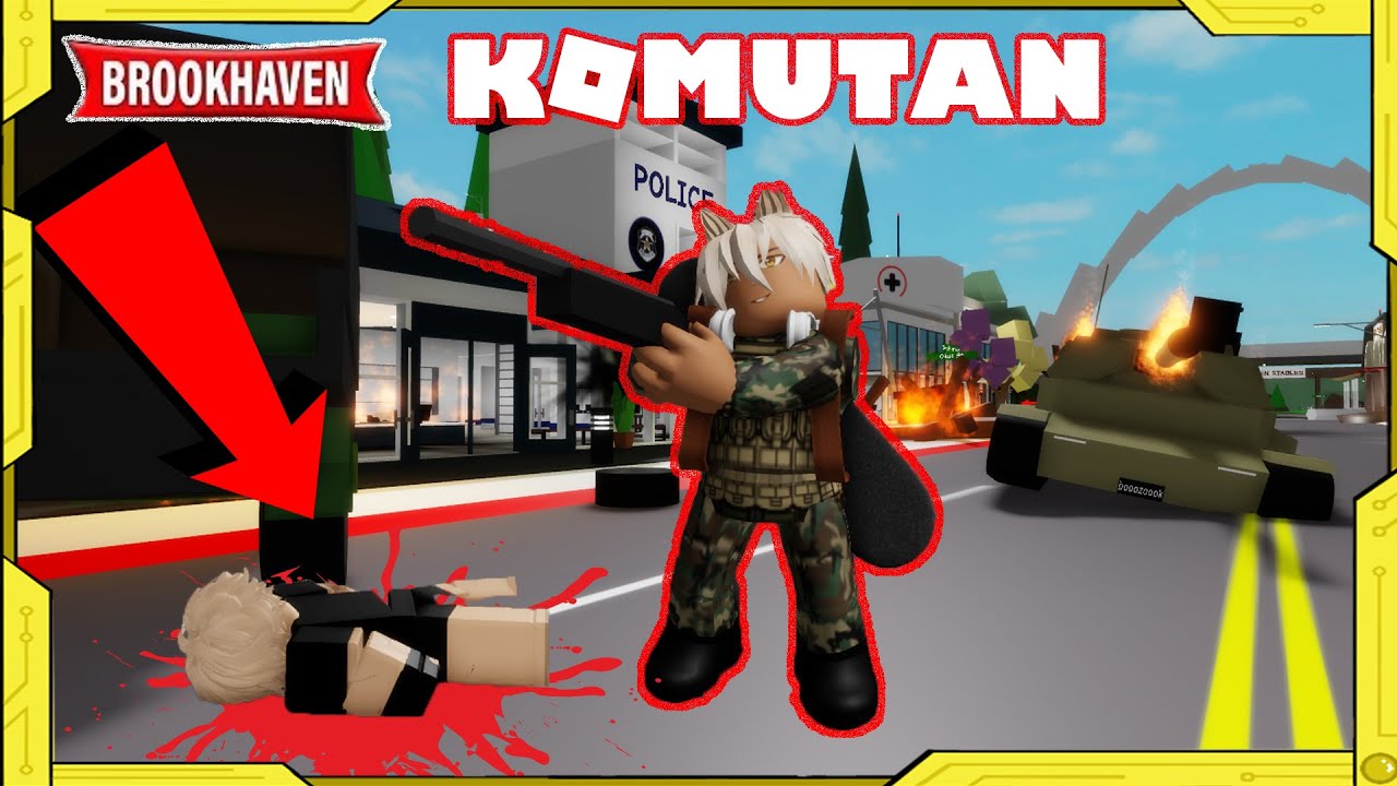 KOMUTAN BOZOK MASUM ÇOCUKLARI KURTARIYOR🤕 ROBLOX Brookhaven🏡RP