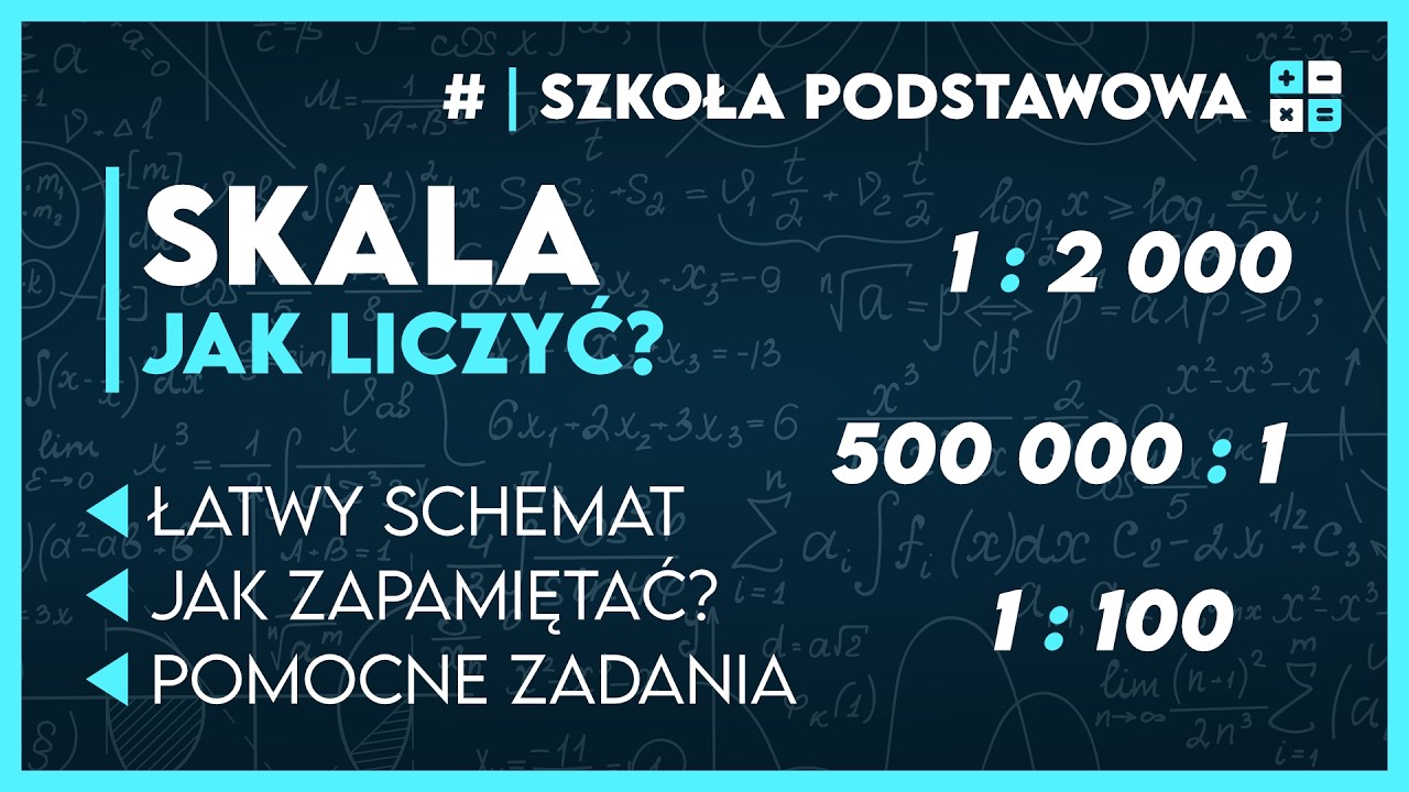 SKALA - ZADANIA 🗺️ Egzamin Ósmoklasisty ✅️ | Szkoła Podstawowa