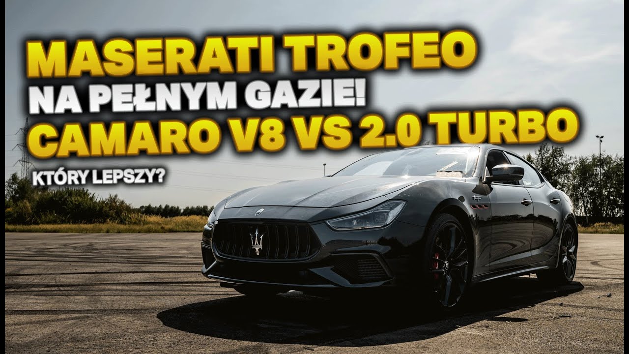 Rozgrzewamy Maserati Ghibli Trofeo! Por&oacute;wnujemy Camaro SS oraz RS &ndash; Kt&oacute;ry lepszy?