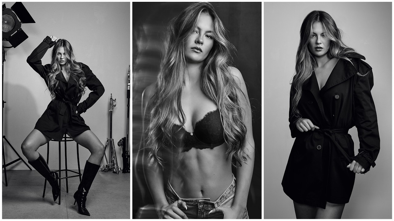 3 LIGHTING SETUPS for B&W Editorial Portraits
