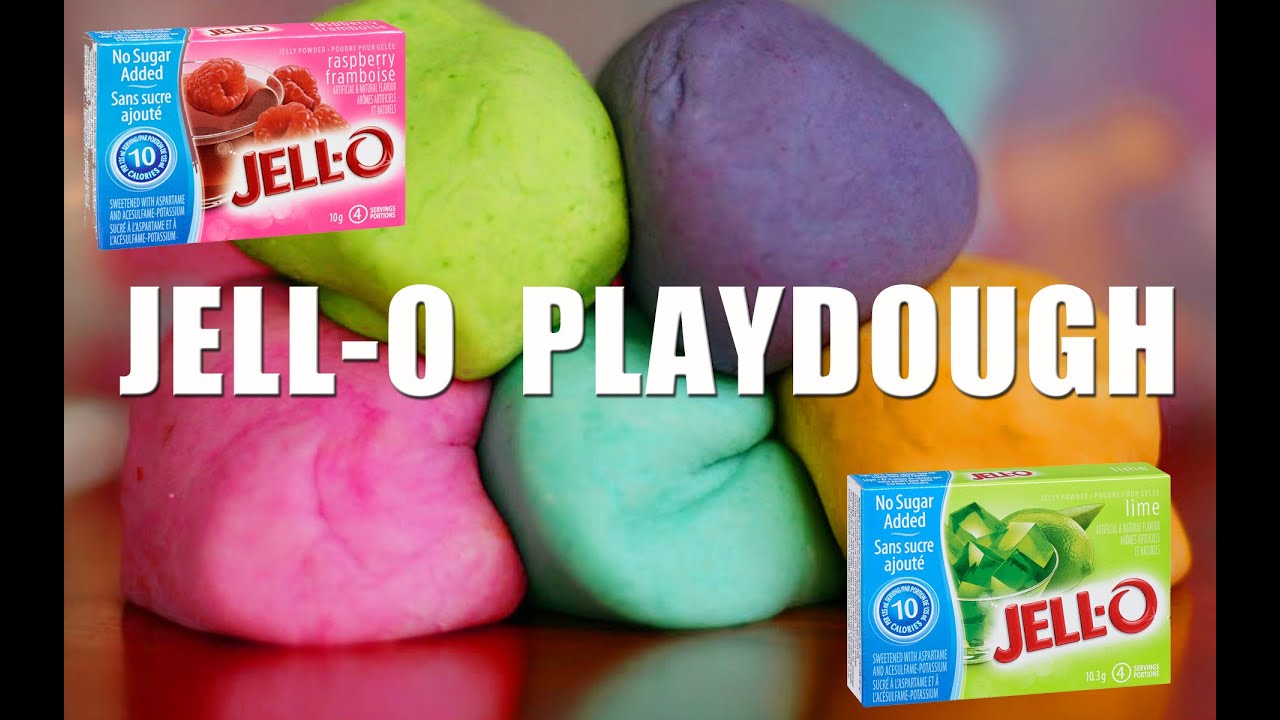 How to make Playdough with JELLO | No Cook! Playdoh Video