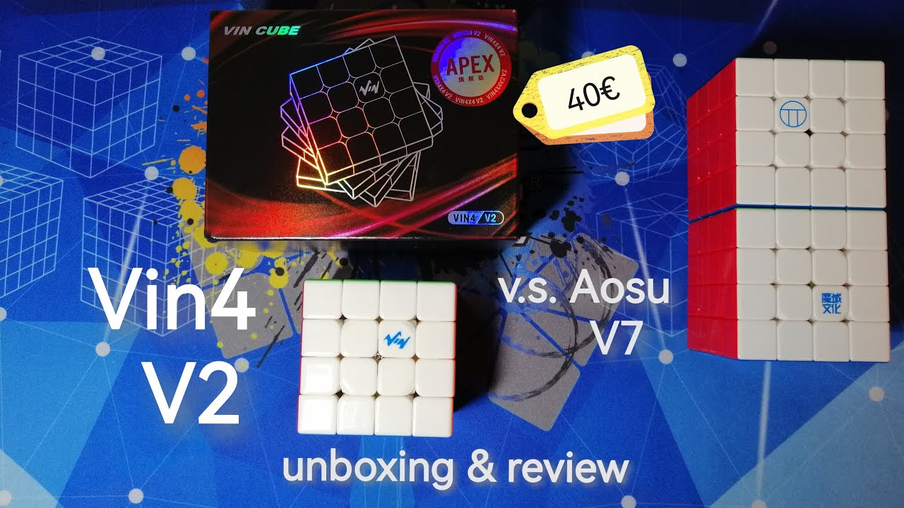 Vin Cube Vin4 V2 (Apex) 4x4 unboxing & review | Best 4x4 cube of 2025?