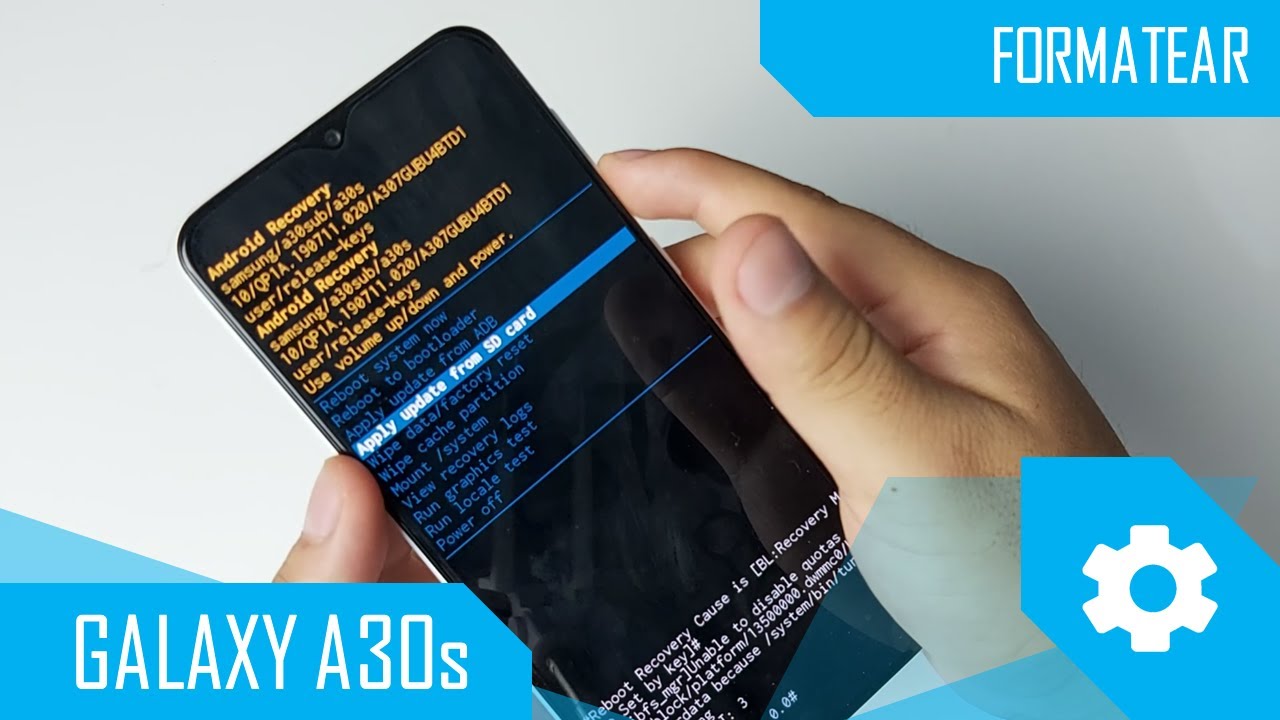 Formatear Samsung Galaxy A30s