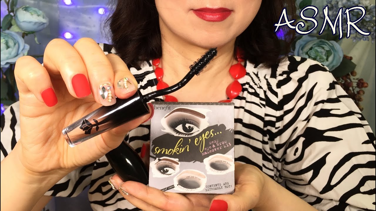 ASMR New Mic🎤 Doing Your Smokey Eye Makeup No Talking exc. Intro Layered Sounds 메이크업 ASMR 인트로빼고 노토킹