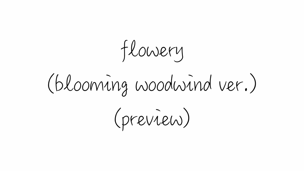 [Track Preview] Sound Blue - flowery (woodwind ver.)