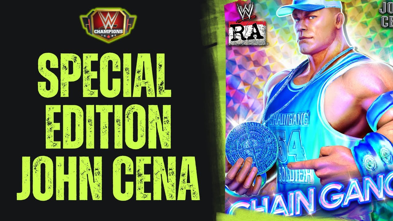 Special Edition Chain Gang Cena-50 to 100 Million Damage Turn 1-WWE Champions