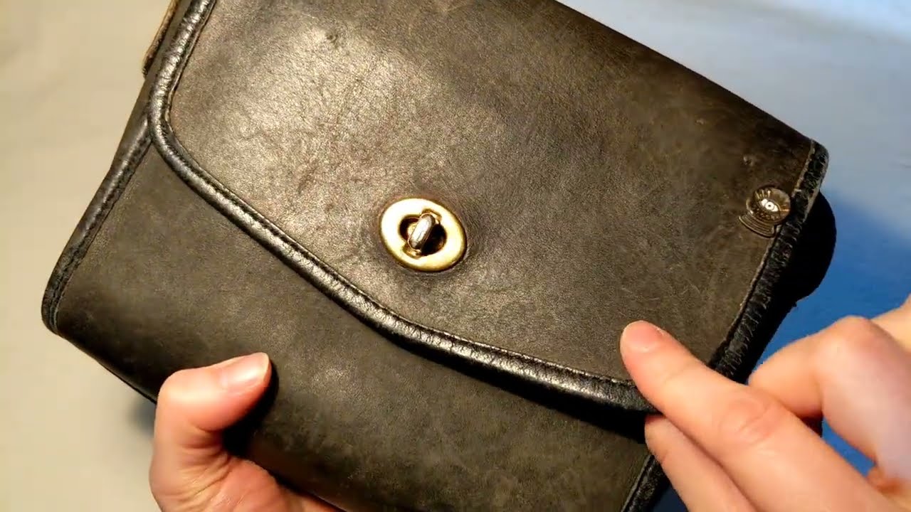 ASMR | Leather Purse with Clasp - Inspection & Cleaning, No Talking