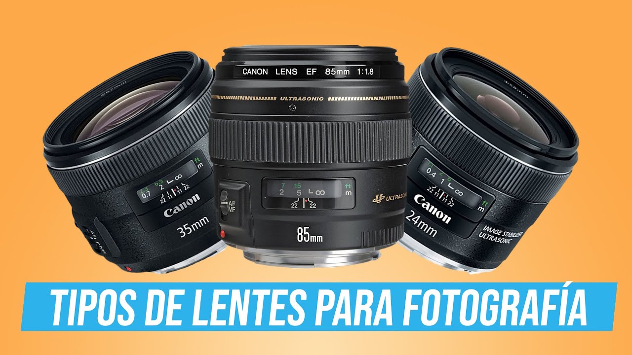 Tipos de lentes fotográficos /  Lo que nadie te explica / objetivos para cámaras