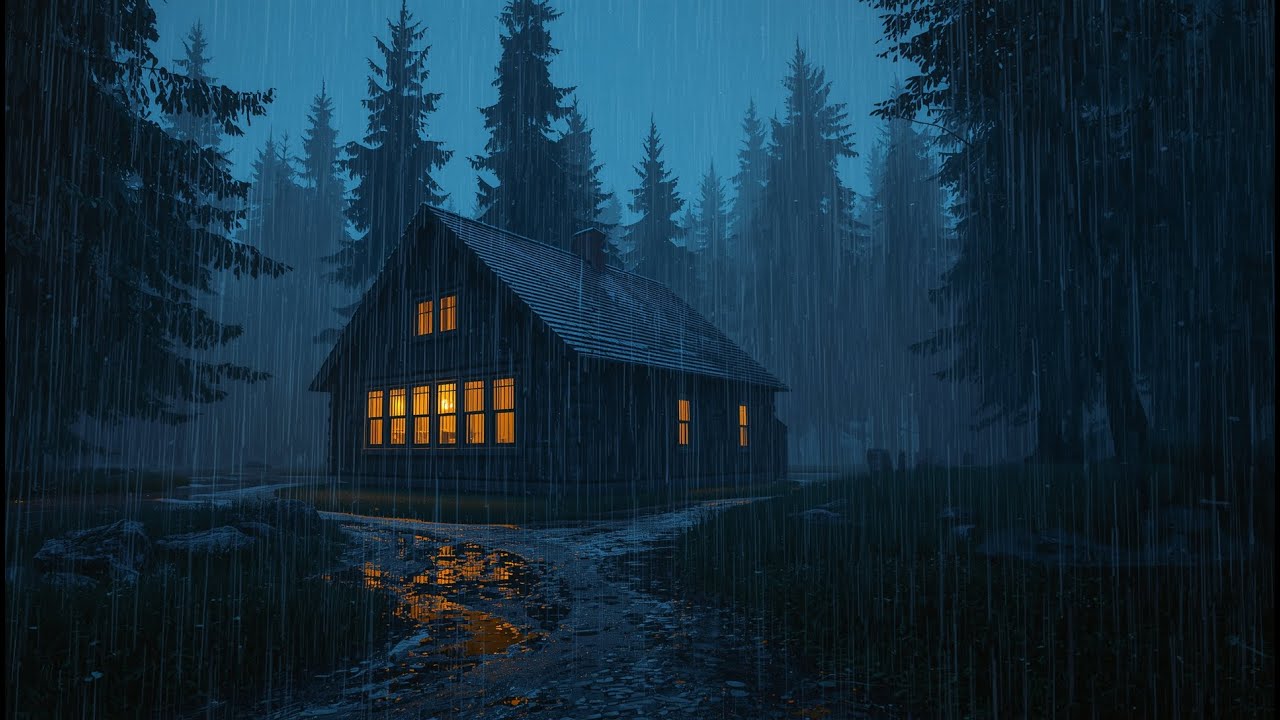 Instant Sleep in 3 Minutes 🌧️ Thunderstorm on Tin Roof