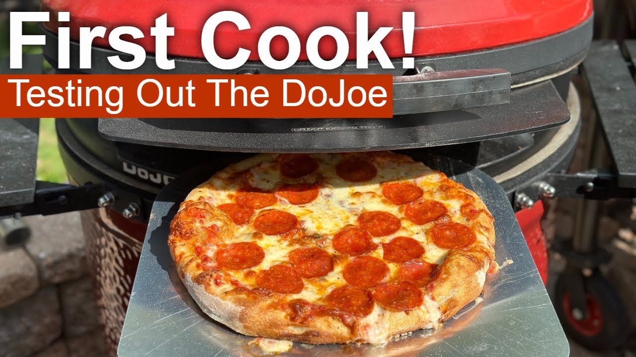 Пробую свою первую пиццу на Kamado Joe DoJoe!