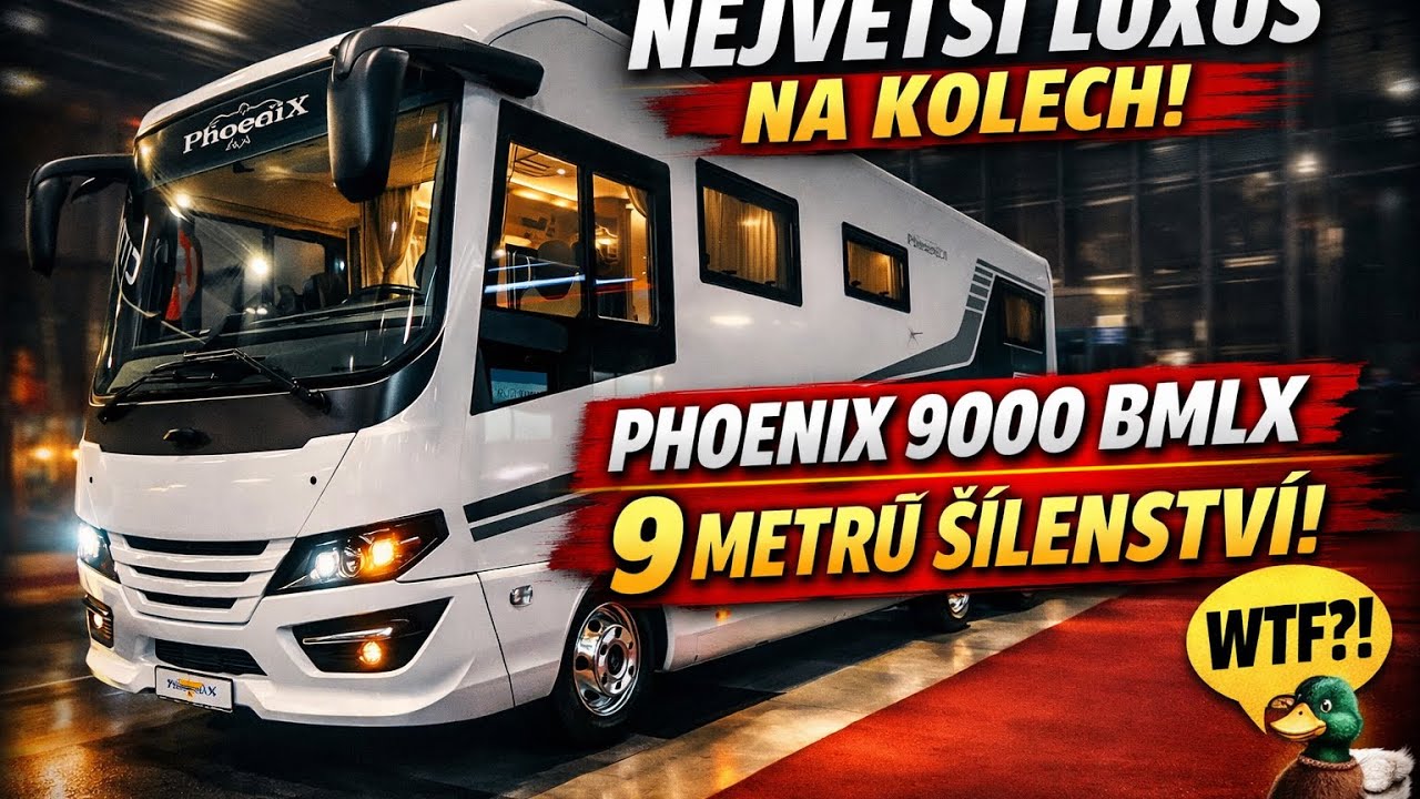 Luxusní obytný vůz Phoenix na MAN - Obří vnitřní prostor a prémiové zpracování Caravaning Brno 2025