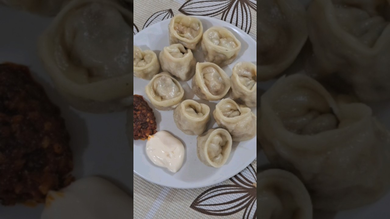 healthy *chicken momos* with *sooji*🥟 #momos #chicken #chickenmomos #youtube #shorts #shortsfeed #69