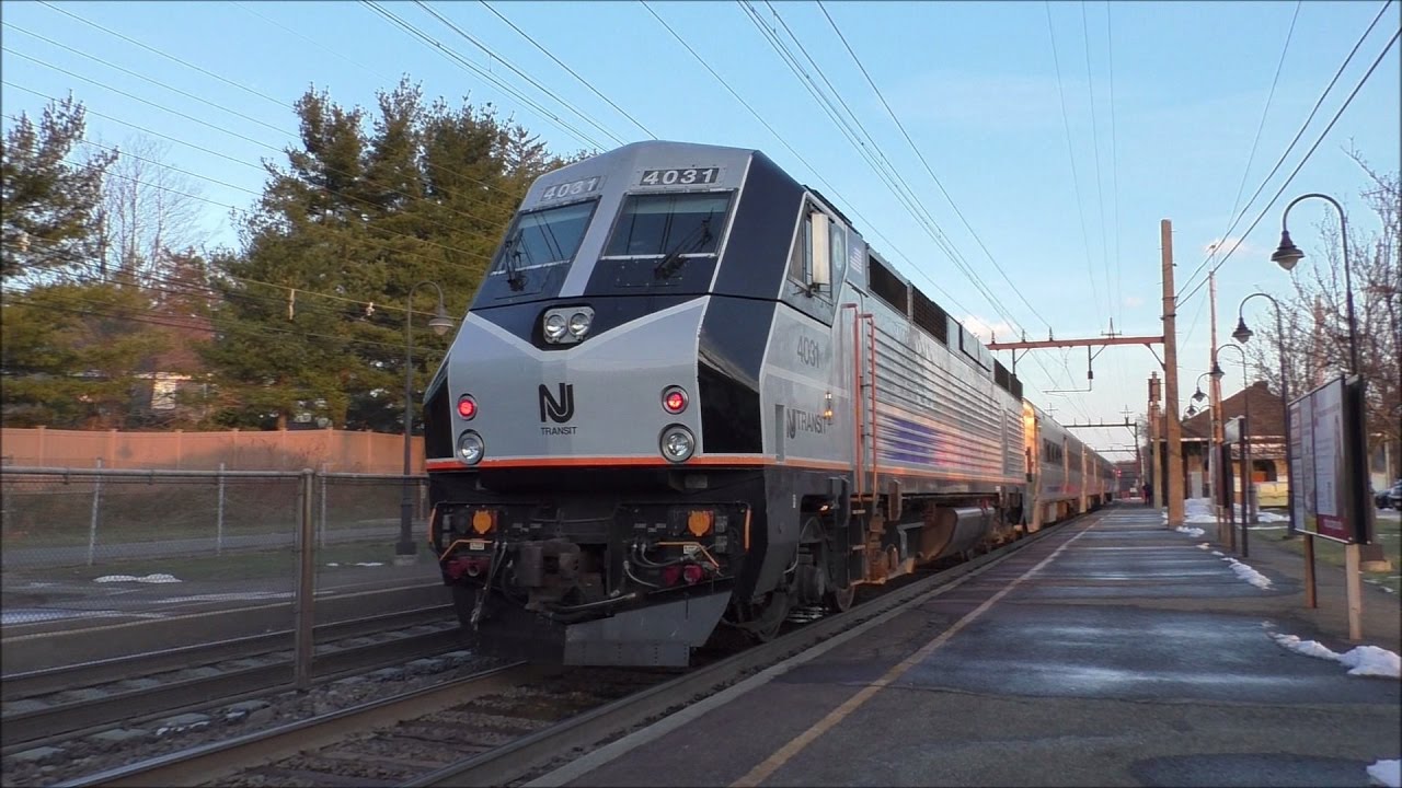 NJ Transit HD 60fps: Alstom EMD PL42AC 4031 IGBT Inverter AC Traction Motor Sound Capture 3/21/17