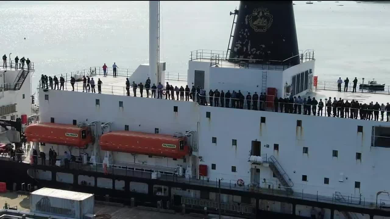 Maine Maritime Academy training ship departs for summer cruise