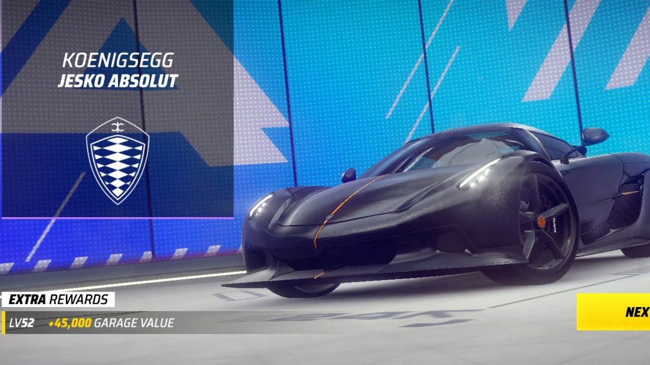 Unlocking The KOENIGSEGG JESKO ABSOLUT in Asphalt Legends 🥰😍 #272 🚗 🤑
