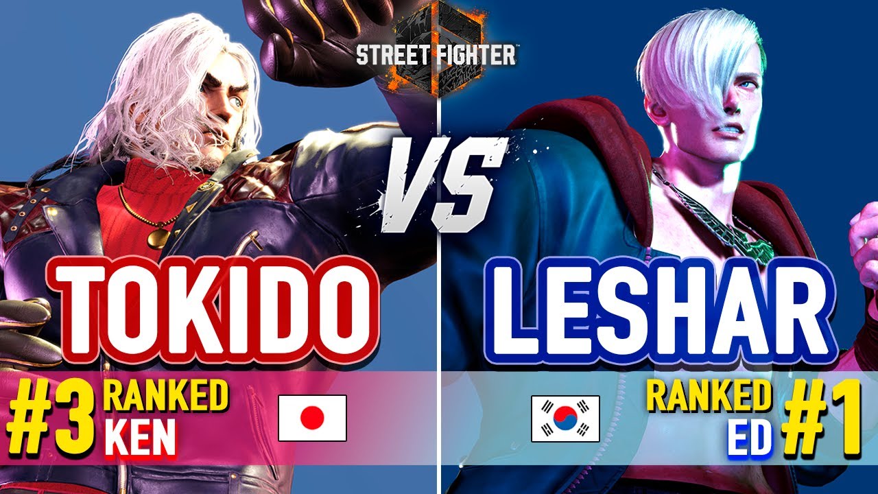 SF6 🔥 Tokido (#3 Ranked Ken) vs LeShar (#1 Ranked Ed) 🔥 SF6 High Level Gameplay