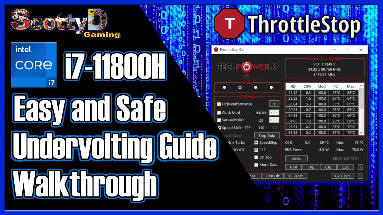 i7 11800H Undervolt Safe Quick Tutorial. Plus Throttlestop Run on Start Guide (Task Scheduler)