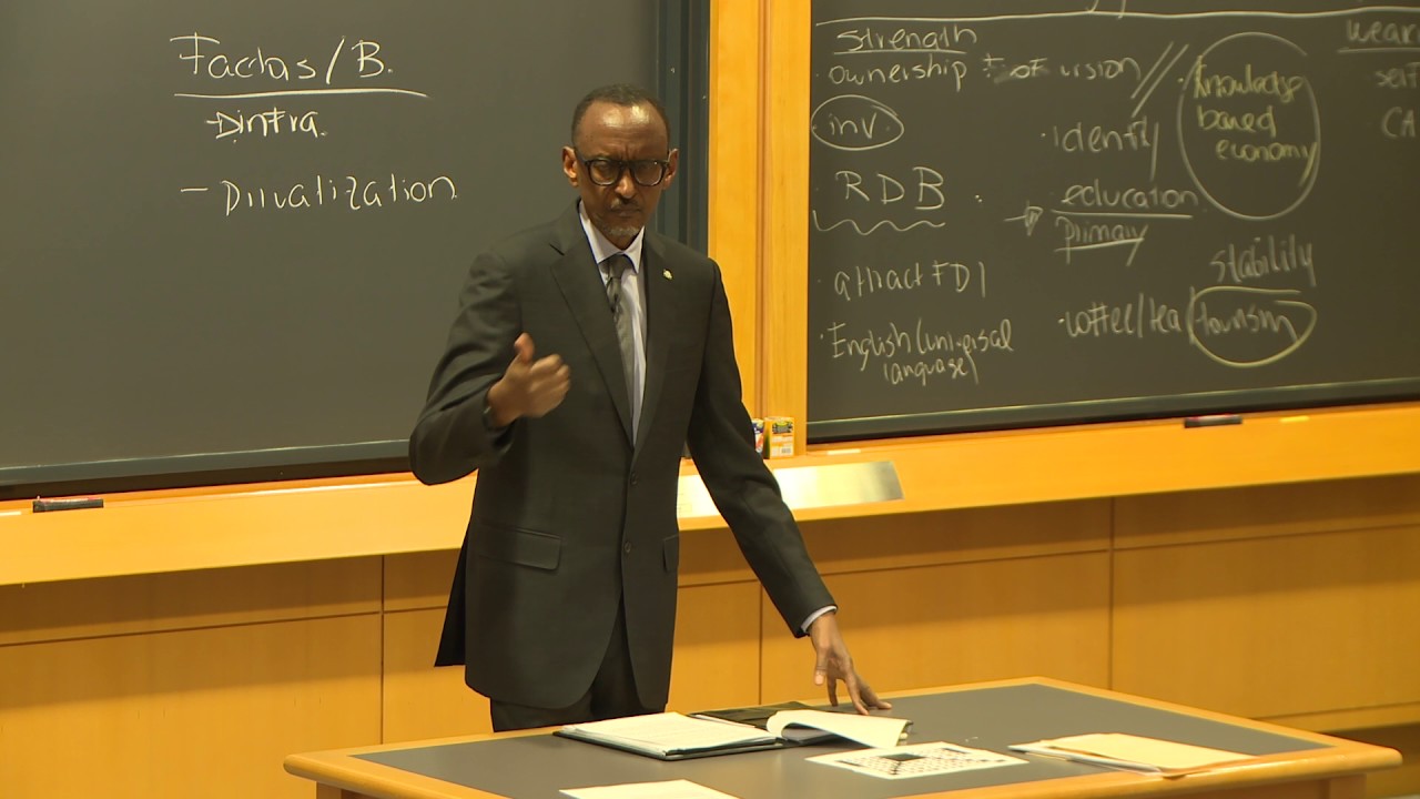 President Kagame at Harvard Business School Class | Boston, 10 March 2017