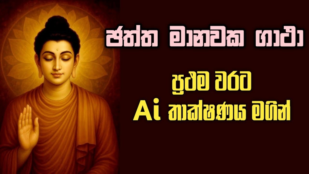 ඡත්ත මානවක ගාථා | Chaththa Manawaka Gatha (With Lyrics) | Ai තාක්ෂණය මගින්