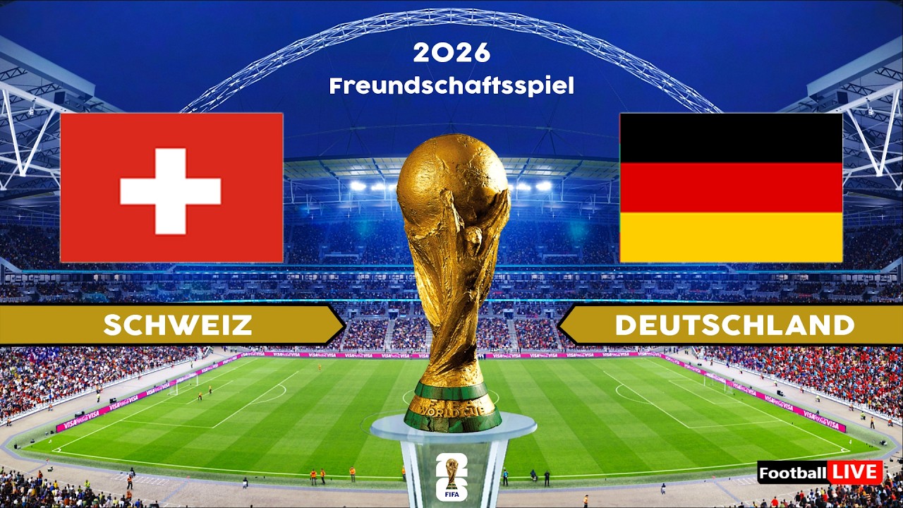 SCHWEIZ vs DEUTSCHLAND &ndash; Freundschaftsspiel 2026 | Komplettes Spiel mit allen Toren | Simulation PES