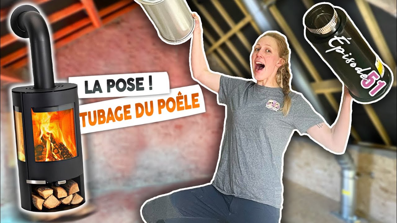 TUBAGE DU POÊLE : La pose ✅ - EP51 - Rénovation maison