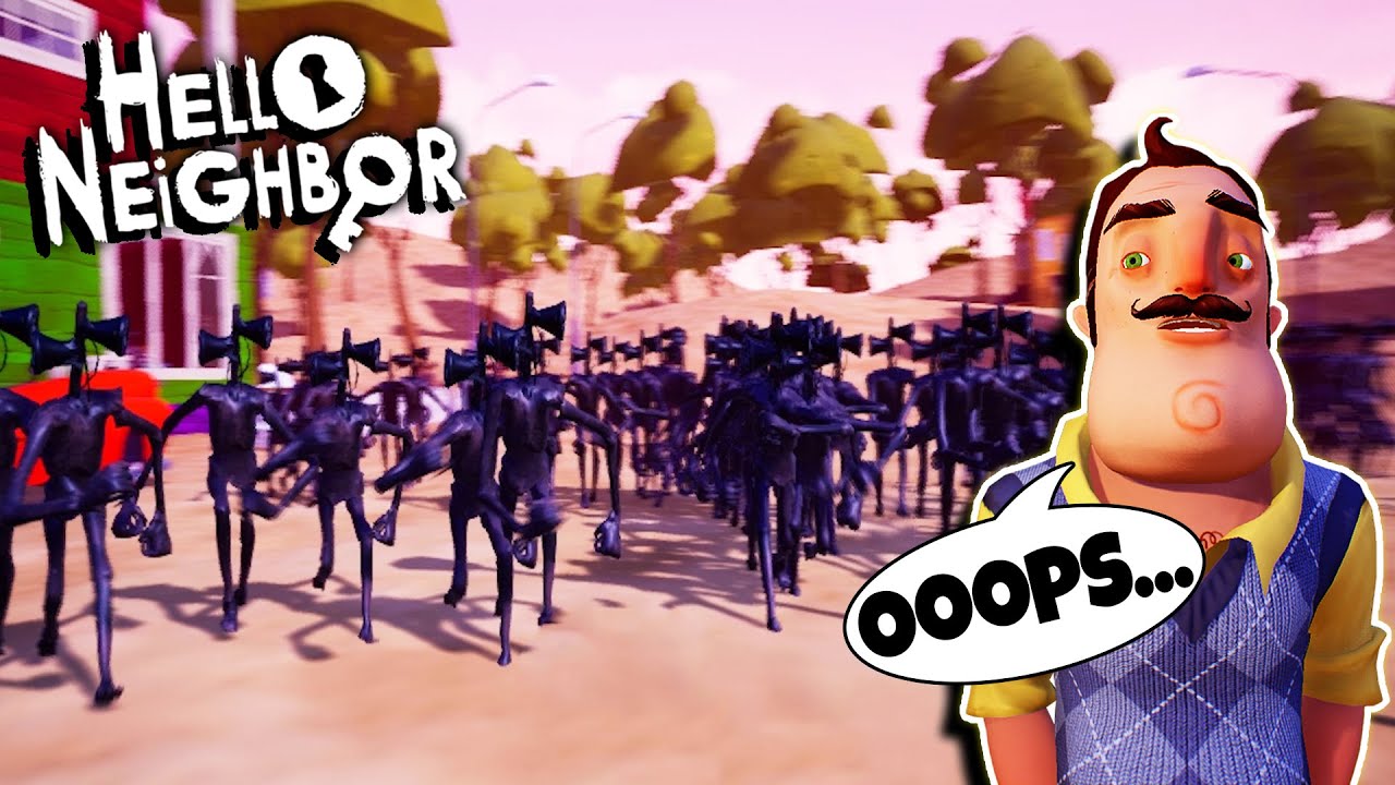 CLONING SIREN HEAD | Hello Neighbor Mod