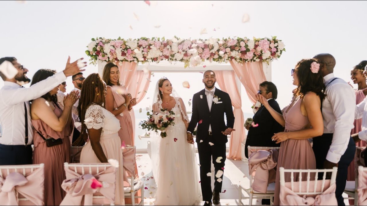 Romantic Wedding at Dana Villas Santorini, Greece by Phosart Photography Cinematography