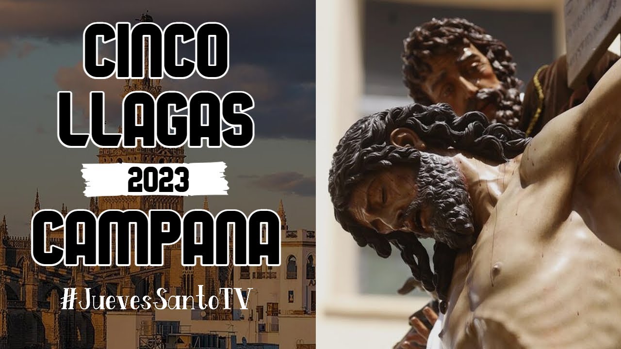 Cinco Llagas en Campana 2023 - Tres Caídas de Triana - La Trinidad - Sábado Santo Sevilla