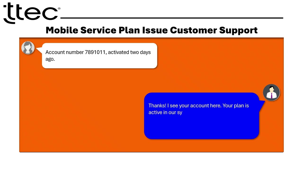 TTEC Chat Support Assessment Mobile Service Plan Issue #ttech #interview #chats  #simulator