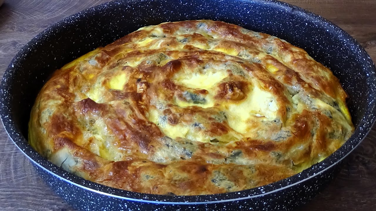 Лападник по старинному болгарскому рецепту. Пирог с лападой и кислым молоком.