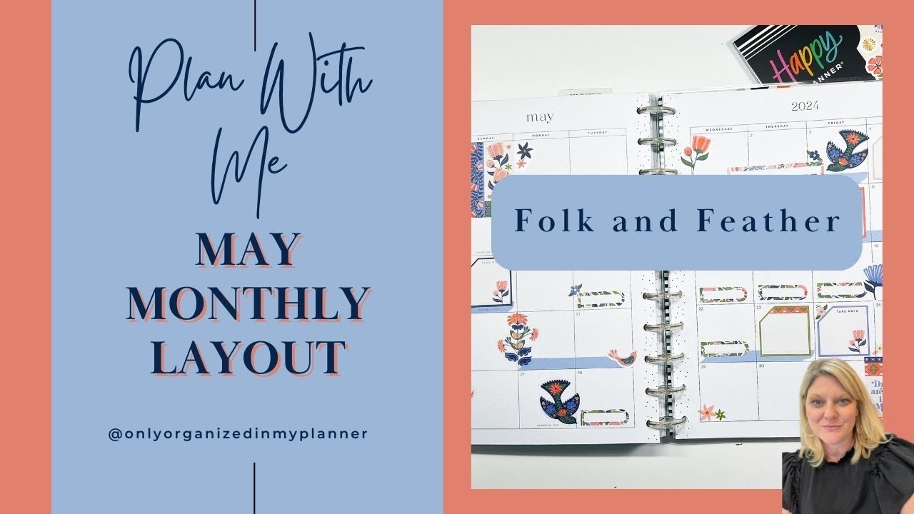 May Monthly Layout in my Big Happy Planner