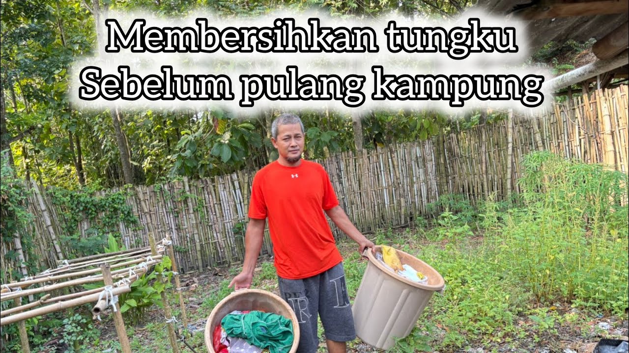 Membersihkan tungku sebelum pulang kampung ‼️