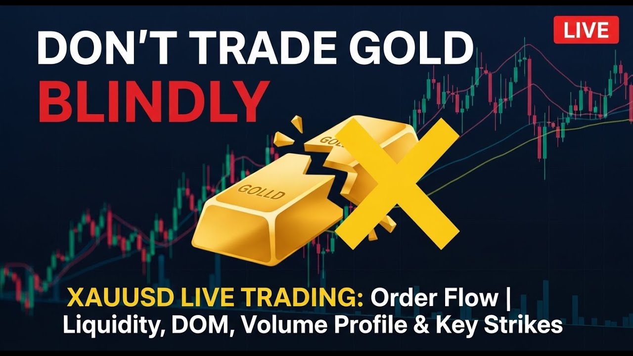 XAUUSD LIVE TRADING: Order Flow | Liquidity, DOM, Volume Profile & Key Strike Zones #xauusdlivetradi