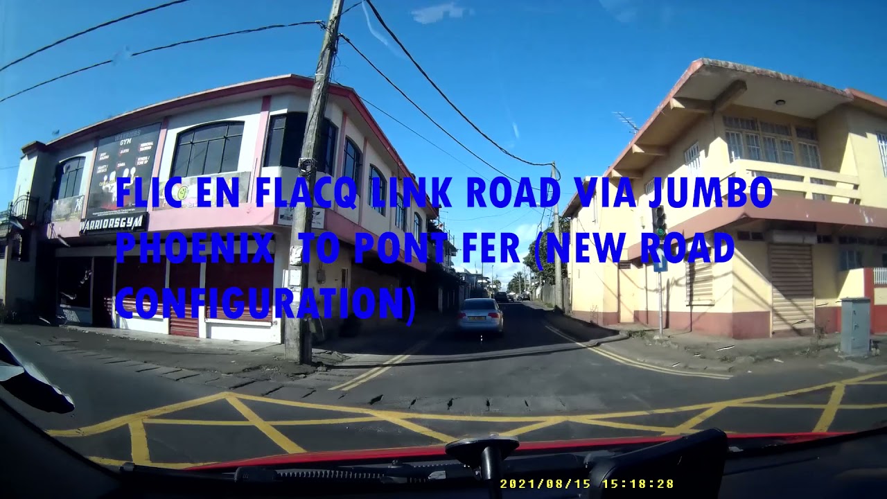 HIGHLANDS TO TRIANON SHOPRITE VIA PONT FER & FLIC EN FLACQ LINK ROAD TO PONT FER NEW ROAD CONFIG