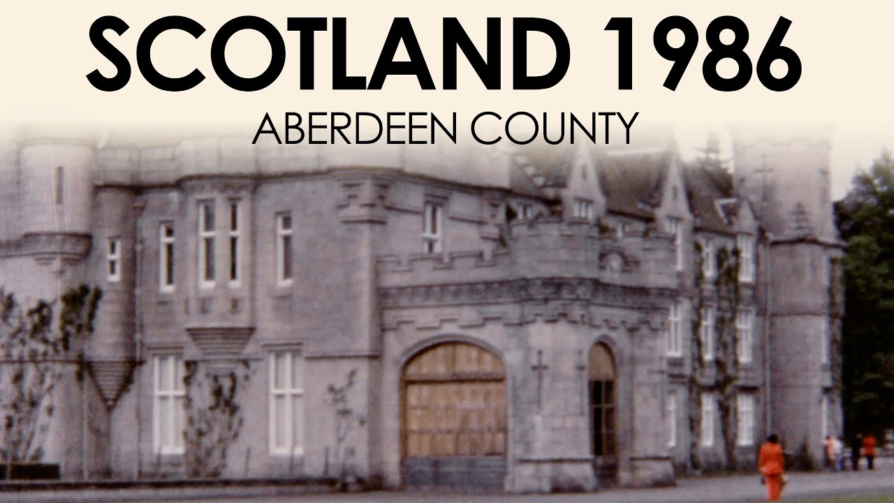 Archival footage of Aberdeen County in 1970s | Scotland 8mm home movie film