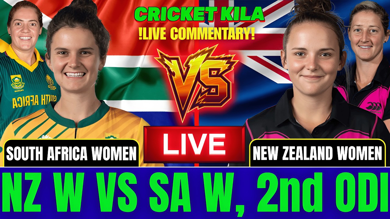 Live : New Zealand Women vs South Africa Women | 2nd ODI 2026 | Live Score & Commentary |