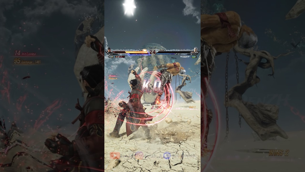 Jin Kazama's Insane Loop Combo - Full HP Delete #tekken #tekken8 #jinkazama #kazuya #shorts #gaming