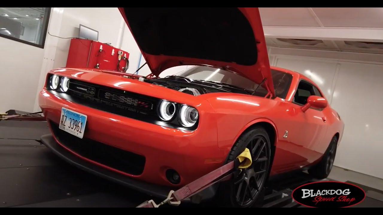 Procharged 2017 Challenger 392 Hemi Headers, Dyno Tune | Blackdog Speed Shop