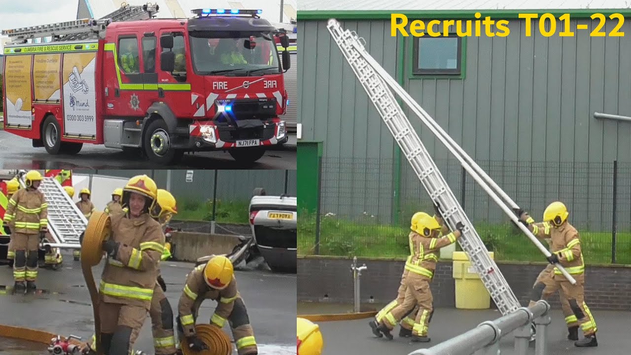 Cumbria Fire & Rescue Recruits T01-22 Pass Out Parade (July 2022)