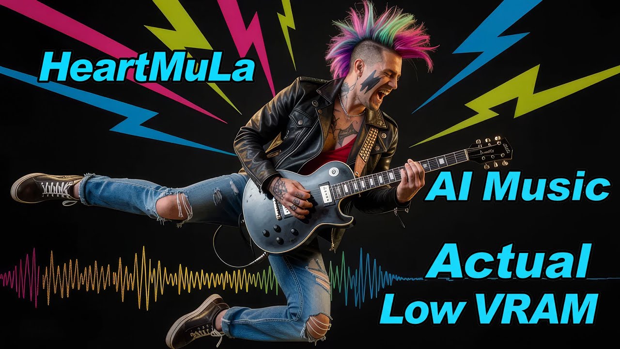 HeartMuLa 3B Model AI Music like Suno & Udio but free Low VRAM working ComfyUI long songs tutorial