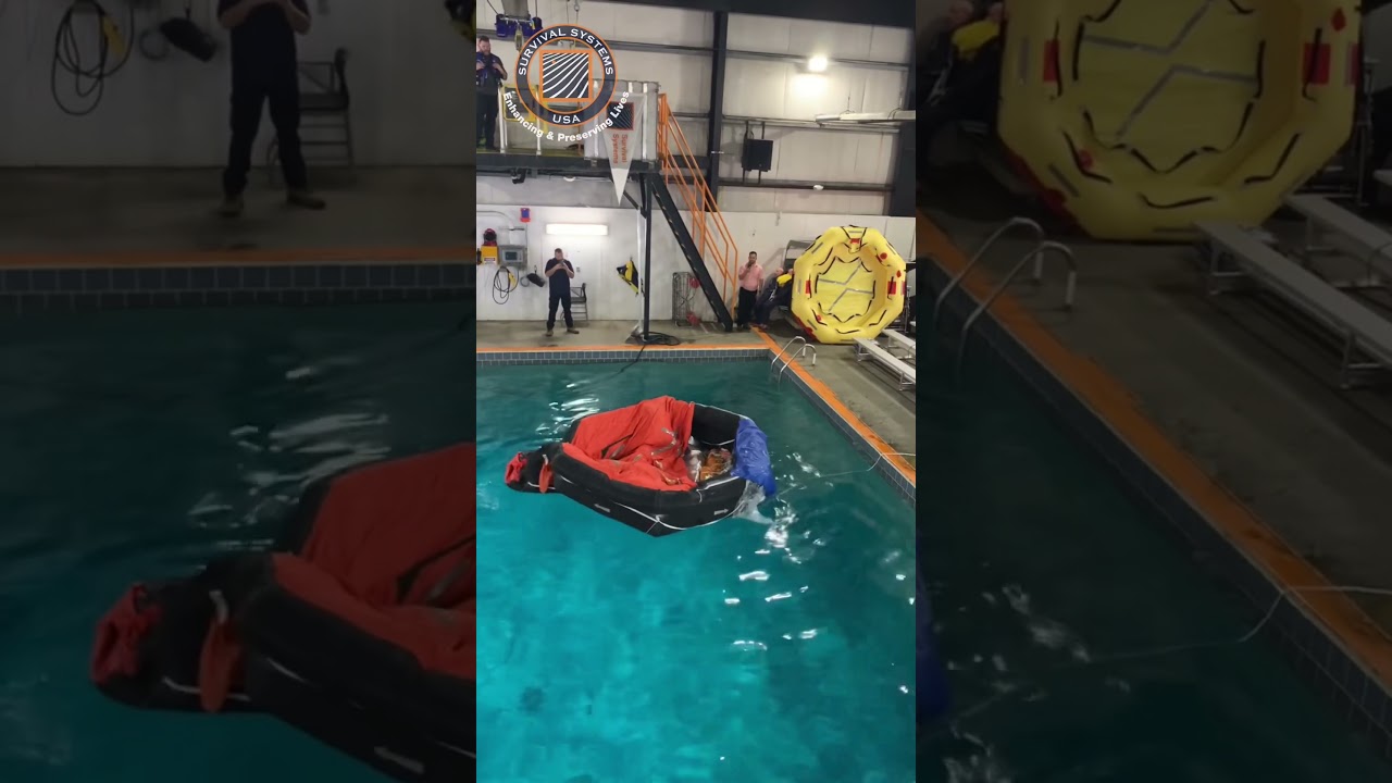How to Activate a Life Raft! This is Not a Training Life Raft!