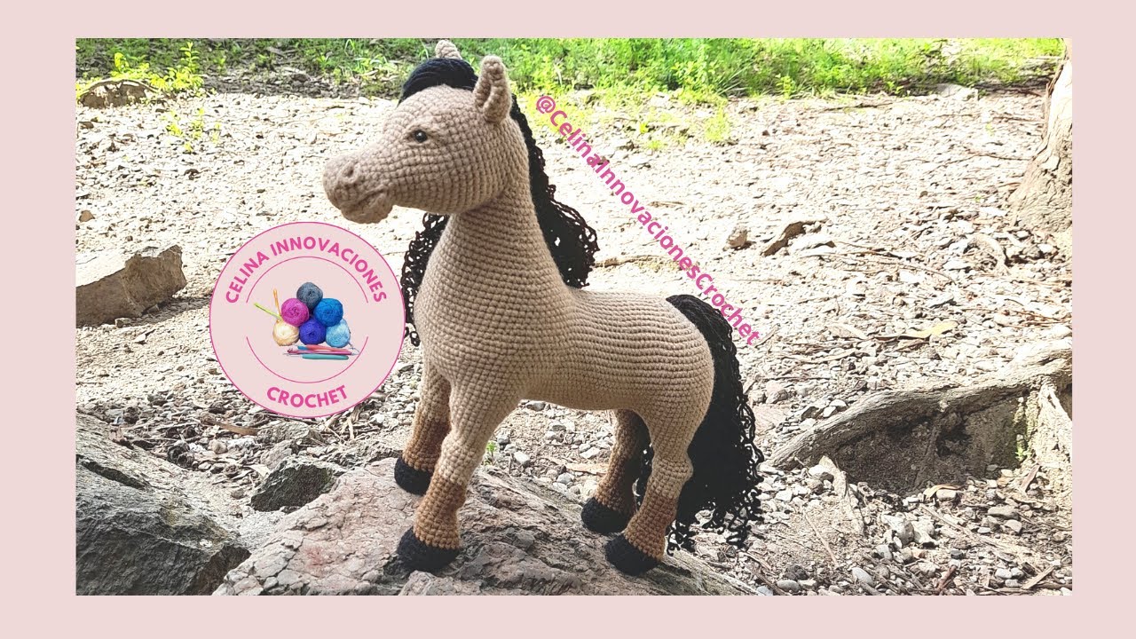 Caballo AMIGURUMI realista PASO A PASO -Patron: Celina innovaciones crochet