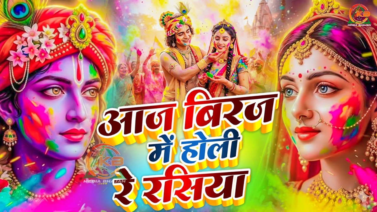 Aaj Biraj Mein Hori Re Rasiya | Krishna Bhajan | आज बिरज में होरी रे रसिया | Braj Ki Holi |Vrindavan