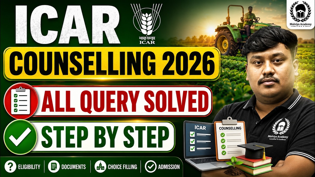 ICAR Counselling 2026 All Query Solved | Step by Step Process | ICAR 2026 | Ajit Sir
