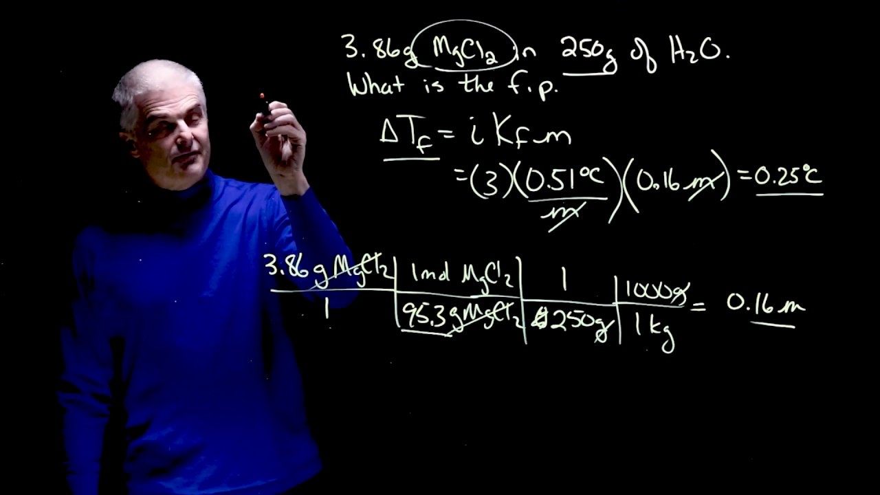 Solving Freezing Point Depression Problems