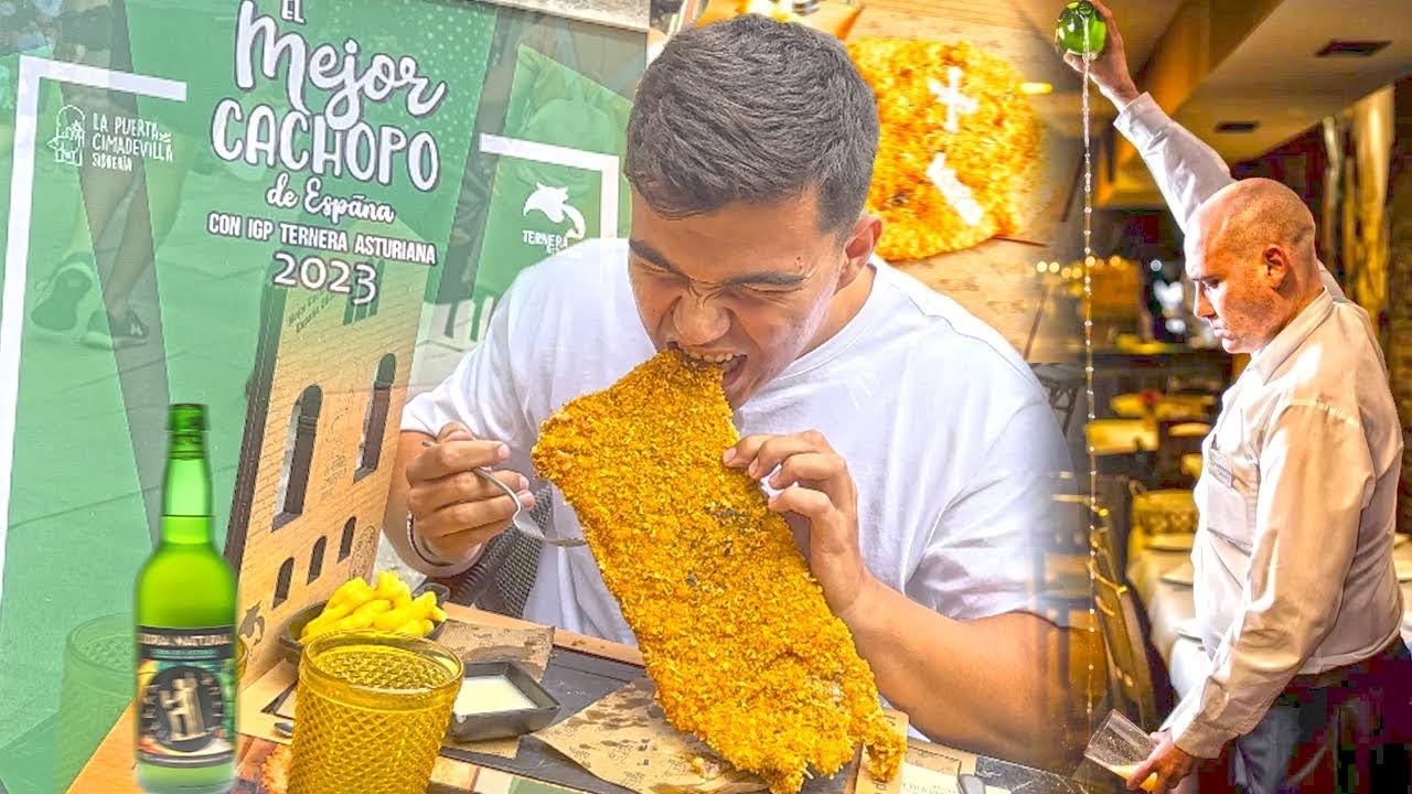 PROBANDO LOS MEJORES CACHOPOS de ESPAÑA🥩 *TAMAÑO XXL*  - ASTURIAS #1