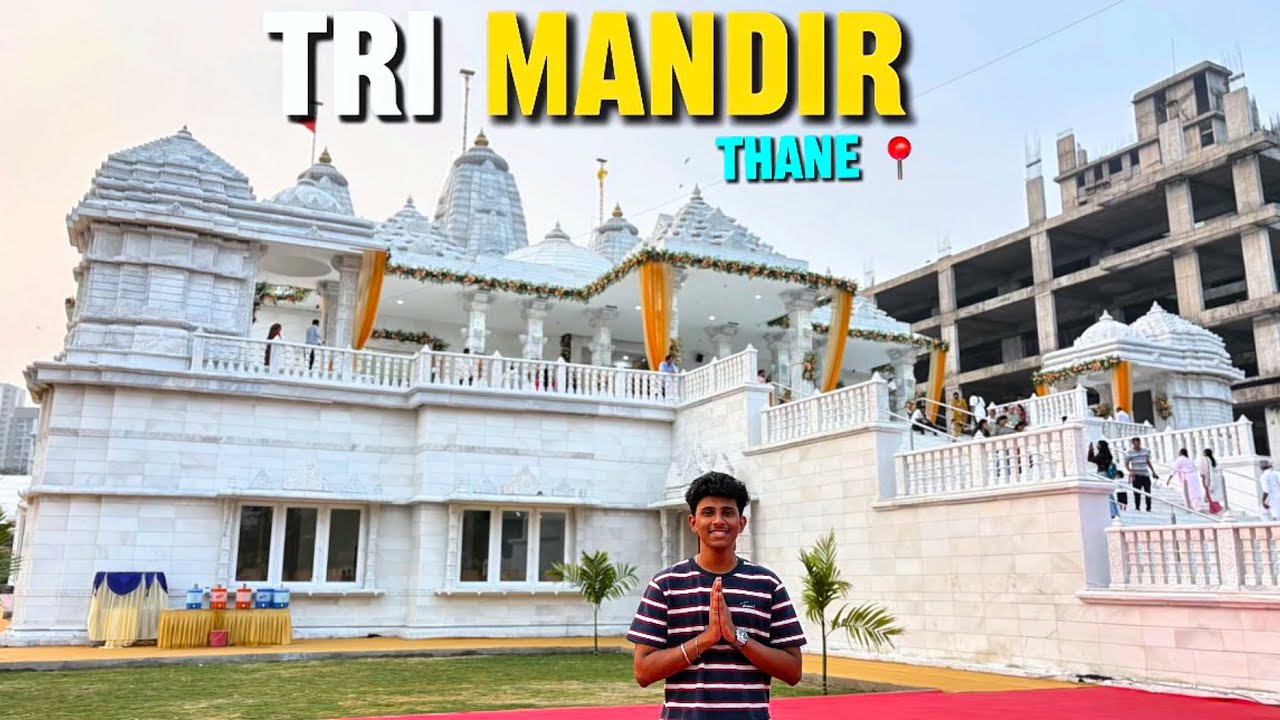 Tri Mandir Thane ❤️| Newly opened 😍| Arushscape | Biggest Mandir 🫀