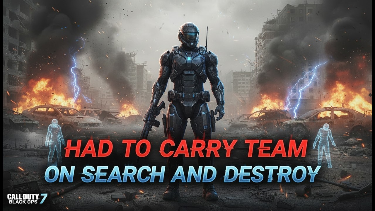 Call of Duty B07 / Search and Destroy Win!! Had 2 Carry Team