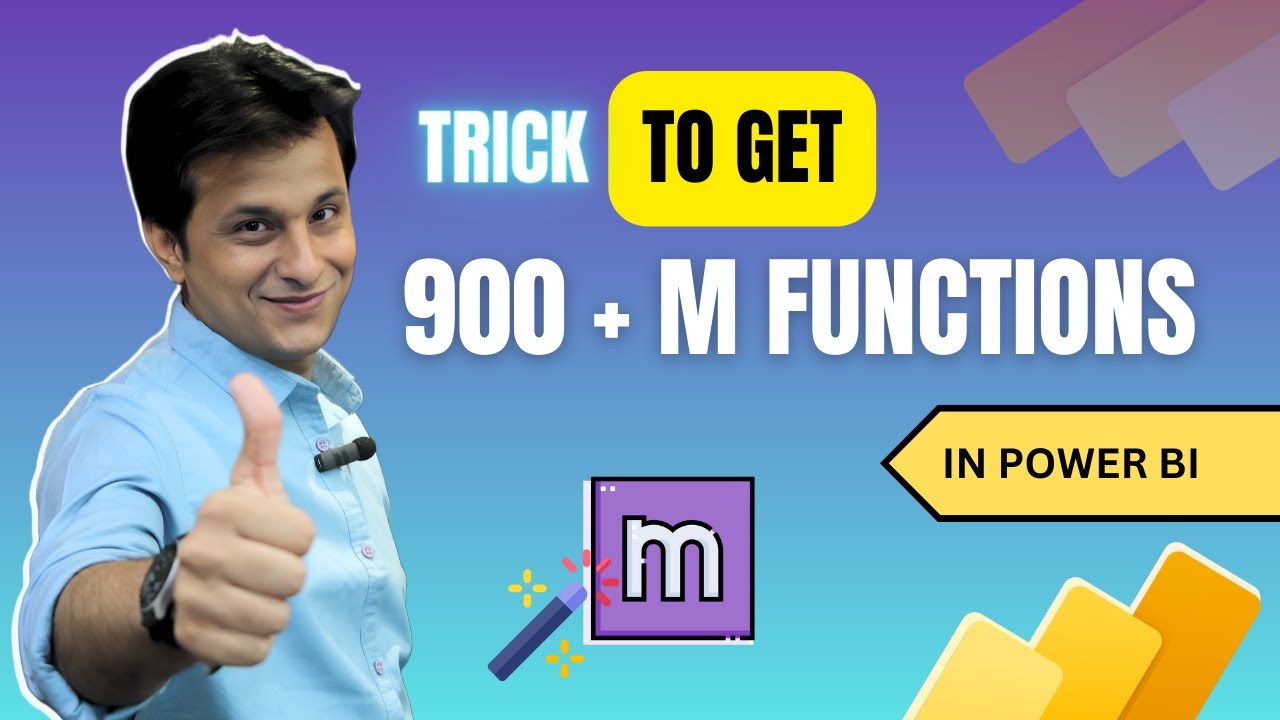 18.7 Trick to Get 900+ M Function in Power BI (Power Query) | Power BI Tutorial for Beginners